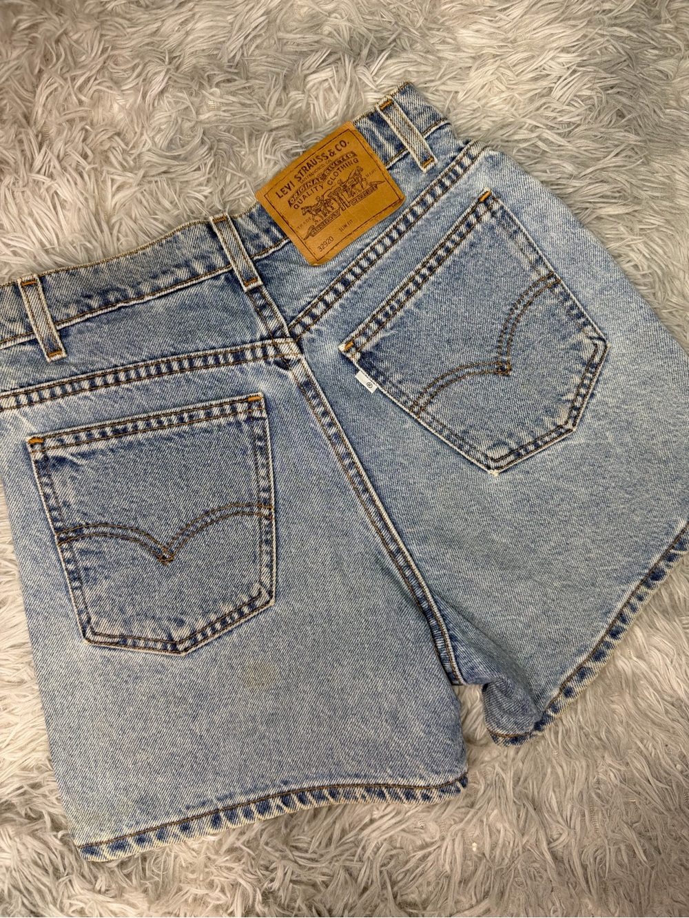 Vintage 90s Levi’s 912 Slim Fit Denim Shorts Women 6 Petite USA High Rise Mom